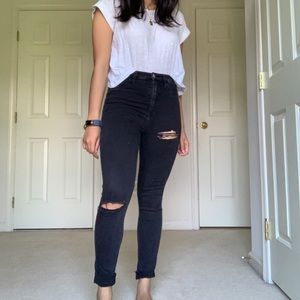 Hollister Black Ultra High Rise Skinny Jean
